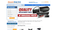 Desktop Screenshot of discountbodyparts.com